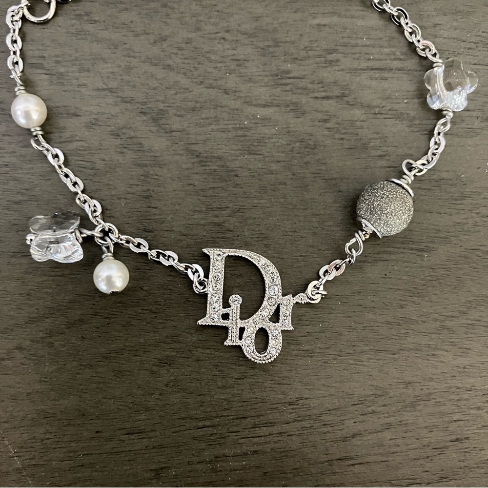 Authentic Dior Silver Charm Bracelet with dust bag pouch - Picture 5 of 11